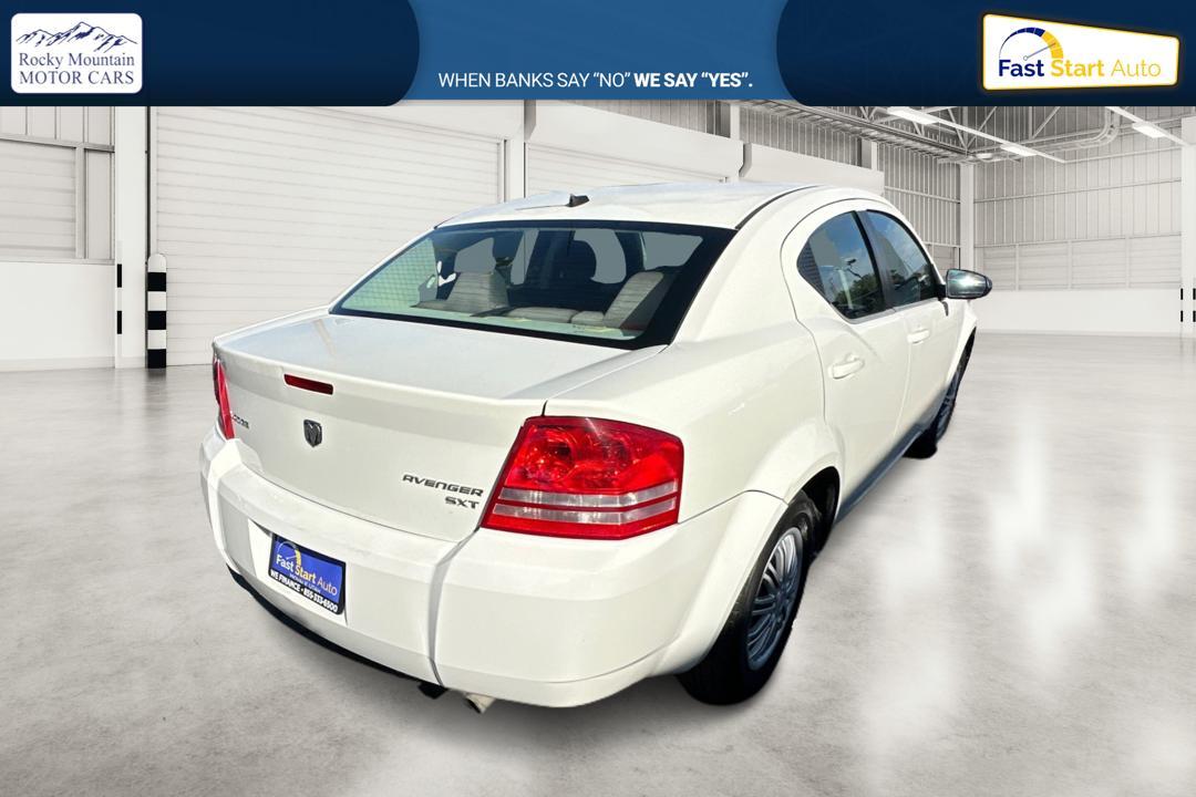 2010 White Dodge Avenger SXT (1B3CC4FB9AN) with an 2.4L L4 DOHC 16V engine, 4-Speed Automatic transmission, located at 767 S State Road, Pleasant Grove, UT, 84062, (801) 785-1058, 40.354839, -111.736687 - Photo #2
