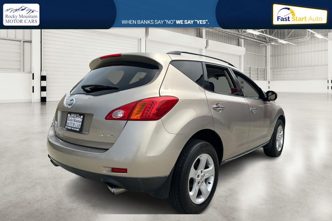 2009 Tan Nissan Murano LE AWD (JN8AZ18W99W) with an 3.5L V6 DOHC 24V engine, Automatic CVT Overdrive transmission, located at 767 S State Road, Pleasant Grove, UT, 84062, (801) 785-1058, 40.354839, -111.736687 - Photo #2