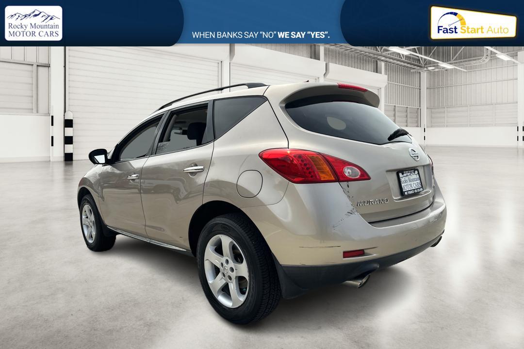 2009 Tan Nissan Murano LE AWD (JN8AZ18W99W) with an 3.5L V6 DOHC 24V engine, Automatic CVT Overdrive transmission, located at 767 S State Road, Pleasant Grove, UT, 84062, (801) 785-1058, 40.354839, -111.736687 - Photo #4