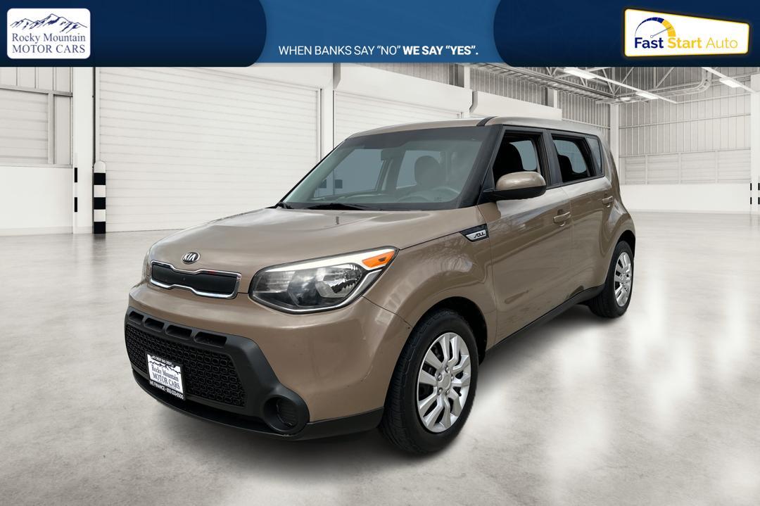 2015 Brown Kia Soul Base (KNDJN2A26F7) with an 1.6L L4 DOHC 16V engine, Auto, 6-Spd Sportmatic transmission, located at 767 S State Road, Pleasant Grove, UT, 84062, (801) 785-1058, 40.354839, -111.736687 - Photo #6