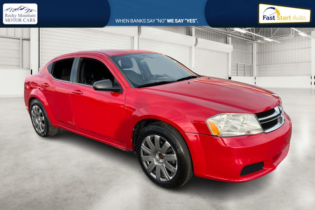 2013 Red Dodge Avenger Base (1C3CDZAB6DN) with an 2.4L L4 DOHC 16V engine, 4-Speed Automatic transmission, located at 7755 State Street, Midvale, UT, 84047, (801) 753-9063, 40.610329, -111.890656 - Photo #0