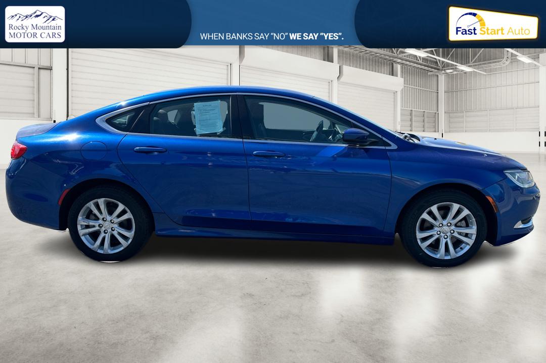2015 Blue Chrysler 200 Limited (1C3CCCAB5FN) with an 2.4L L4 DOHC 16V engine, 9-Speed Automatic transmission, located at 7755 State Street, Midvale, UT, 84047, (801) 753-9063, 40.610329, -111.890656 - Photo#1
