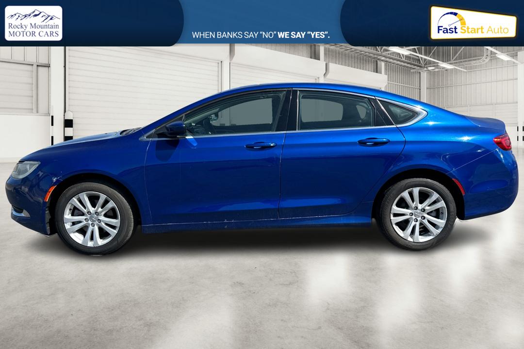 2015 Blue Chrysler 200 Limited (1C3CCCAB5FN) with an 2.4L L4 DOHC 16V engine, 9-Speed Automatic transmission, located at 7755 State Street, Midvale, UT, 84047, (801) 753-9063, 40.610329, -111.890656 - Photo#6