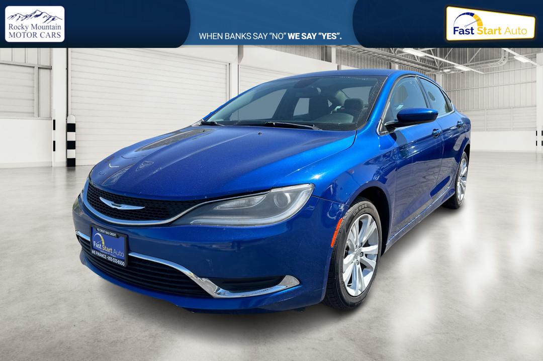 2015 Blue Chrysler 200 Limited (1C3CCCAB5FN) with an 2.4L L4 DOHC 16V engine, 9-Speed Automatic transmission, located at 7755 State Street, Midvale, UT, 84047, (801) 753-9063, 40.610329, -111.890656 - Photo#8
