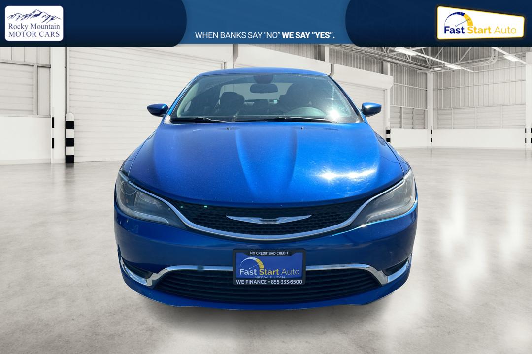 2015 Blue Chrysler 200 Limited (1C3CCCAB5FN) with an 2.4L L4 DOHC 16V engine, 9-Speed Automatic transmission, located at 7755 State Street, Midvale, UT, 84047, (801) 753-9063, 40.610329, -111.890656 - Photo#9