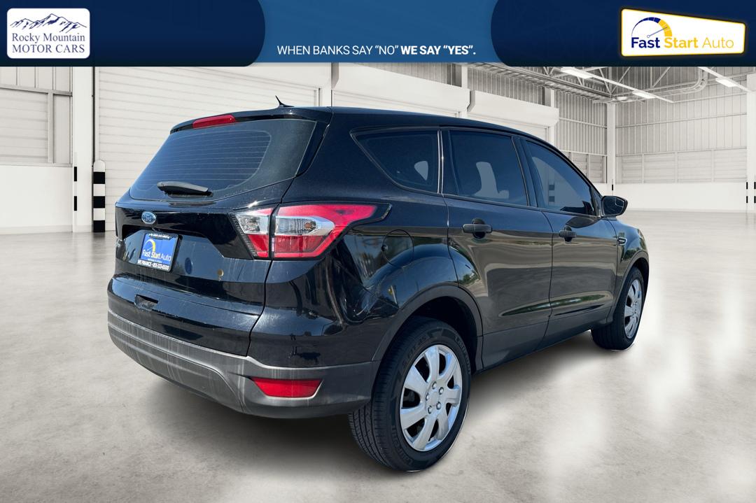 2017 Black Ford Escape S FWD (1FMCU0F75HU) with an 2.5L L4 DOHC 16V engine, 6A transmission, located at 7755 State Street, Midvale, UT, 84047, (801) 753-9063, 40.610329, -111.892159 - Photo#2