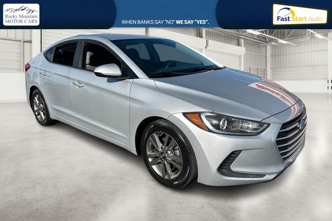 2018 Silver Hyundai Elantra Limited (5NPD84LF4JH) with an 1.8L L4 DOHC 16V engine, 6A transmission, located at 767 S State Road, Pleasant Grove, UT, 84062, (801) 785-1058, 40.354839, -111.736687 - Photo #0