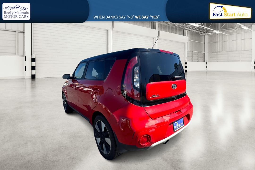 2019 Red Kia Soul + (KNDJP3A53K7) with an 2.0L L4 DOHC 16V engine, 6A transmission, located at 767 S State Road, Pleasant Grove, UT, 84062, (801) 785-1058, 40.354839, -111.736687 - Photo #4