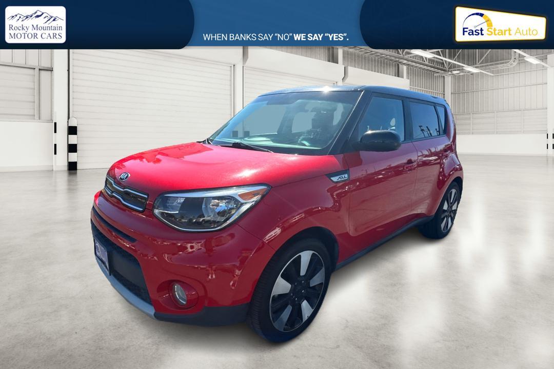 2019 Red Kia Soul + (KNDJP3A53K7) with an 2.0L L4 DOHC 16V engine, 6A transmission, located at 767 S State Road, Pleasant Grove, UT, 84062, (801) 785-1058, 40.354839, -111.736687 - Photo #6
