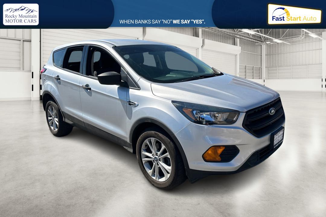 2019 Silver Ford Escape S FWD (1FMCU0F78KU) with an 2.5L L4 DOHC 16V engine, 6A transmission, located at 767 S State Road, Pleasant Grove, UT, 84062, (801) 785-1058, 40.352489, -111.732628 - Photo #0