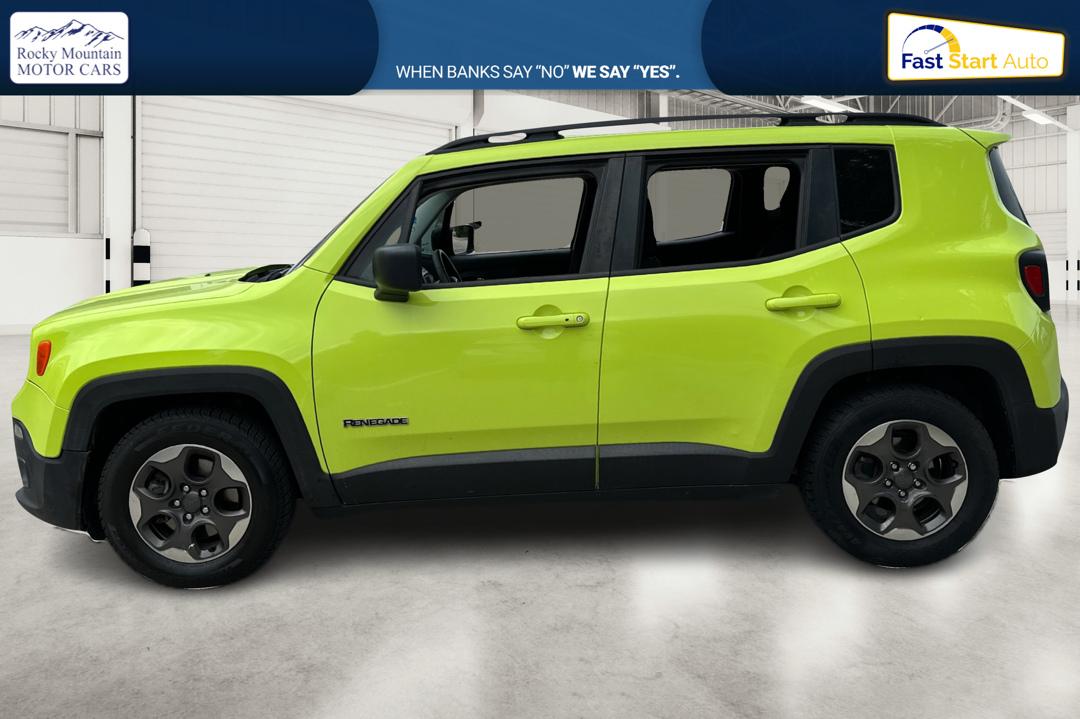 2017 Green Jeep Renegade Sport FWD (ZACCJAAB3HP) with an 2.4L L4 DOHC 16V engine, 6M transmission, located at 767 S State Road, Pleasant Grove, UT, 84062, (801) 785-1058, 40.354839, -111.736687 - Photo#6