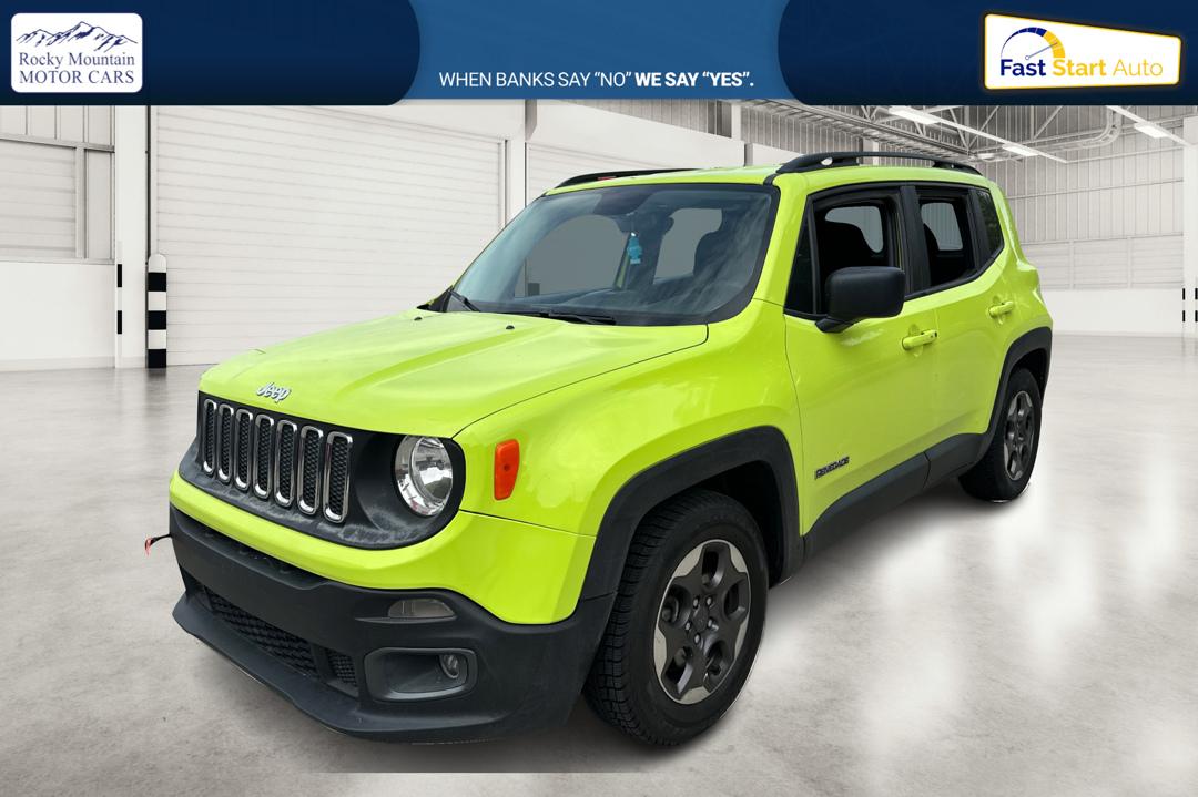2017 Green Jeep Renegade Sport FWD (ZACCJAAB3HP) with an 2.4L L4 DOHC 16V engine, 6M transmission, located at 767 S State Road, Pleasant Grove, UT, 84062, (801) 785-1058, 40.354839, -111.736687 - Photo#8