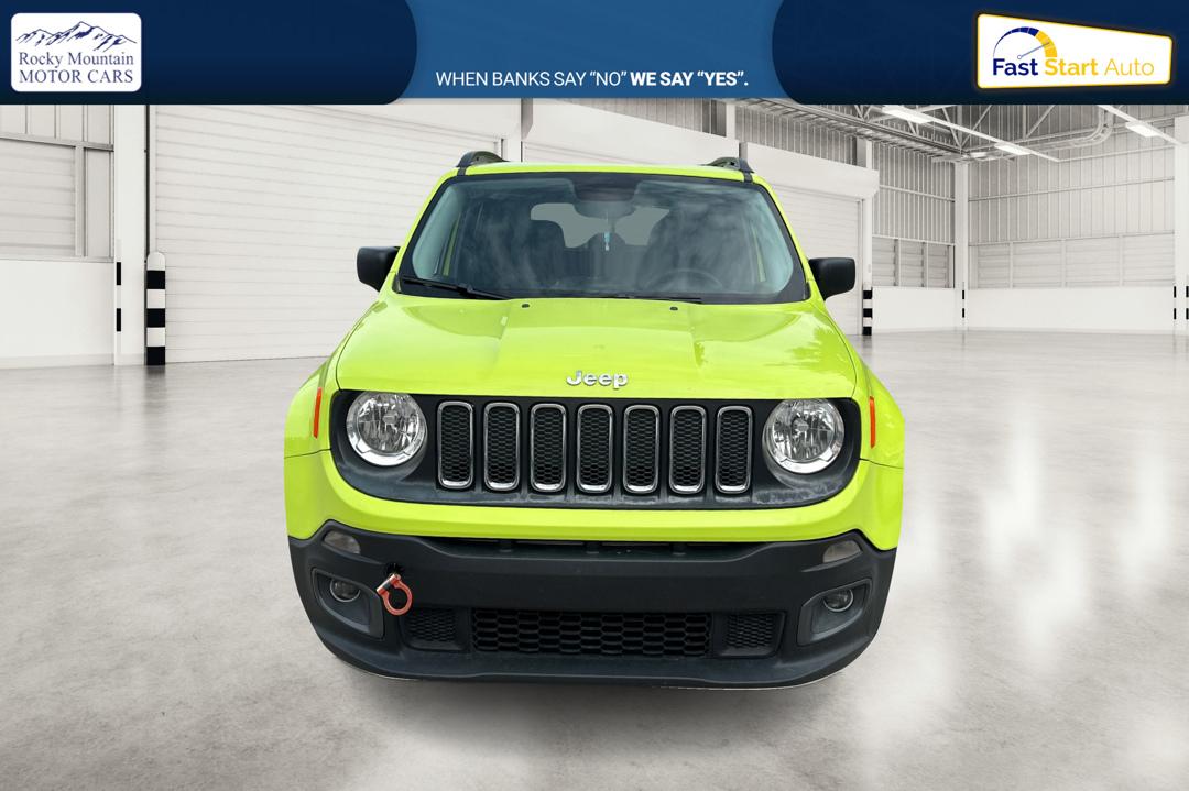 2017 Green Jeep Renegade Sport FWD (ZACCJAAB3HP) with an 2.4L L4 DOHC 16V engine, 6M transmission, located at 767 S State Road, Pleasant Grove, UT, 84062, (801) 785-1058, 40.354839, -111.736687 - Photo#9