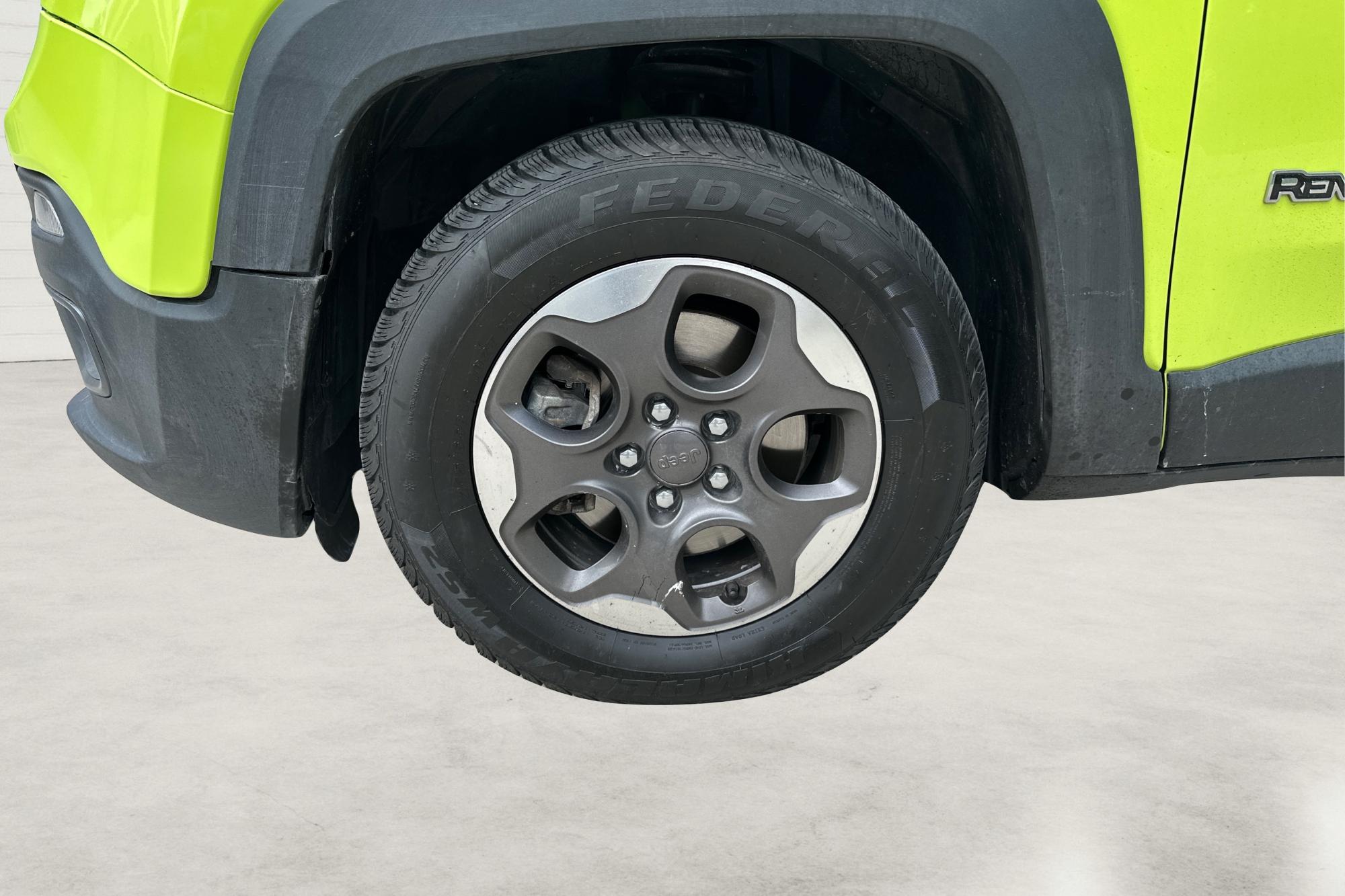 2017 Green Jeep Renegade Sport FWD (ZACCJAAB3HP) with an 2.4L L4 DOHC 16V engine, 6M transmission, located at 767 S State Road, Pleasant Grove, UT, 84062, (801) 785-1058, 40.354839, -111.736687 - Photo#12
