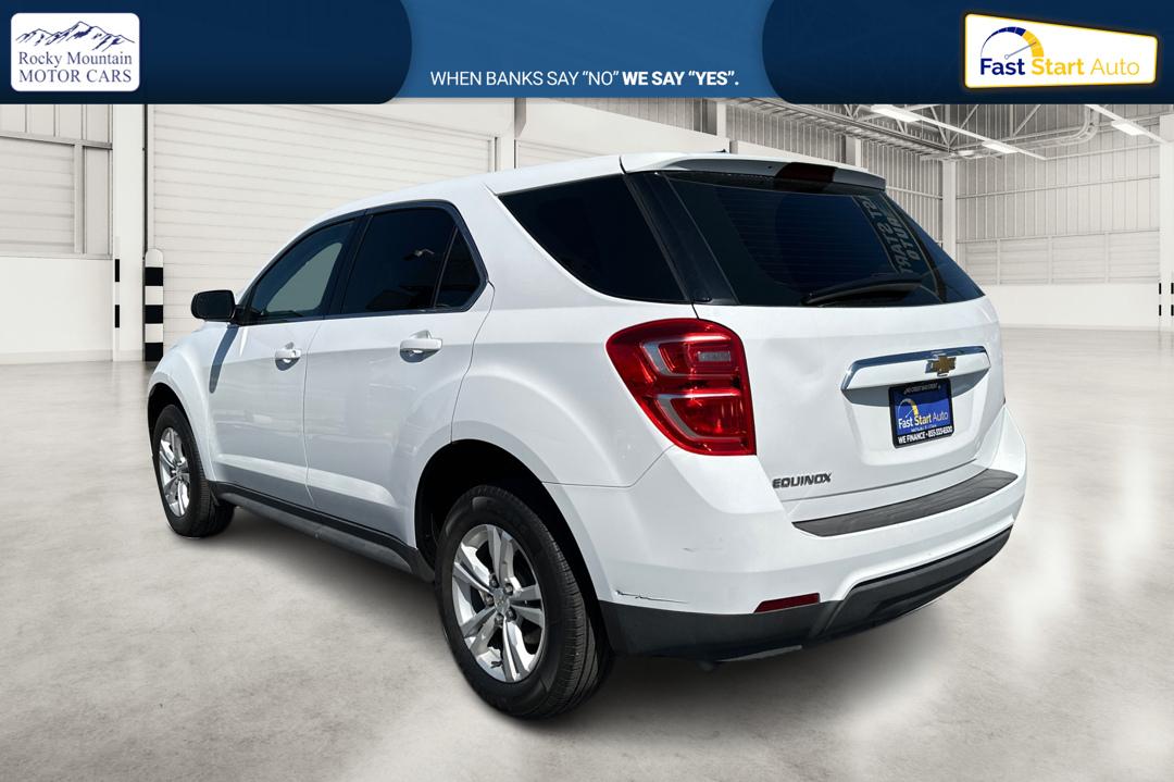 2017 White Chevrolet Equinox LS 2WD (2GNALBEK5H6) with an 2.4L L4 DOHC 16V FFV engine, 6A transmission, located at 7755 State Street, Midvale, UT, 84047, (801) 753-9063, 40.610329, -111.892159 - Photo#5