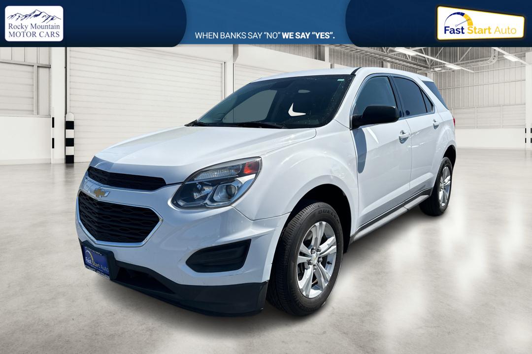2017 White Chevrolet Equinox LS 2WD (2GNALBEK5H6) with an 2.4L L4 DOHC 16V FFV engine, 6A transmission, located at 7755 State Street, Midvale, UT, 84047, (801) 753-9063, 40.610329, -111.892159 - Photo#8