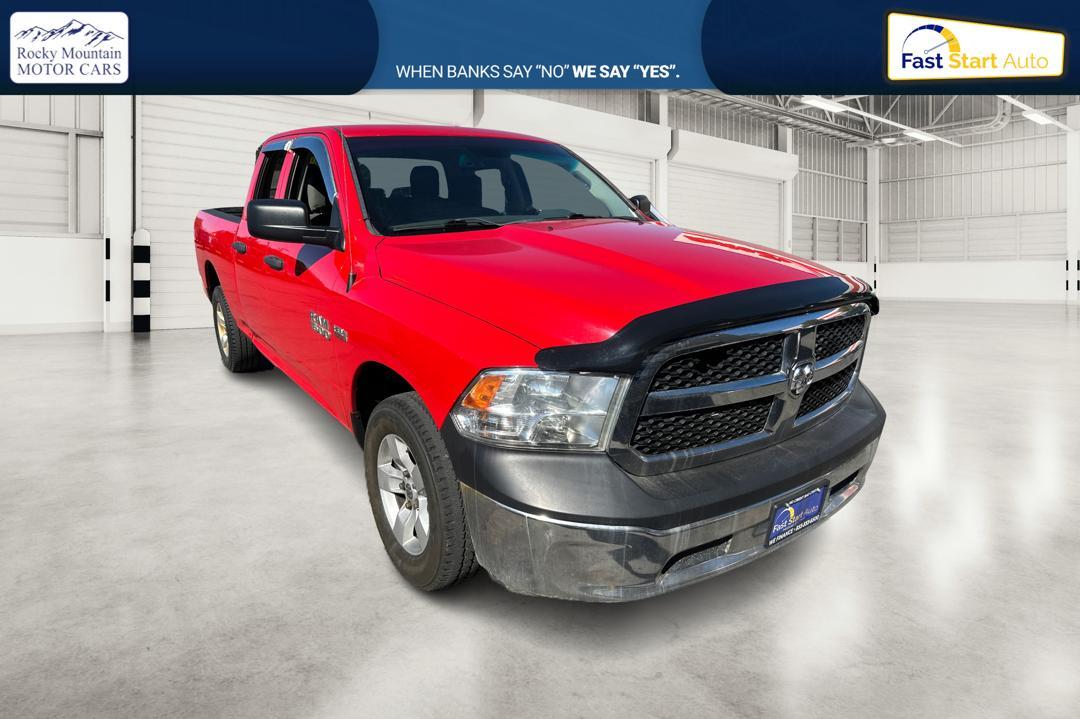 2016 Red RAM 1500 Tradesman Quad Cab 4WD (1C6RR7FT4GS) with an 5.7L V8 OHV 16V engine, 6A transmission, located at 767 S State Road, Pleasant Grove, UT, 84062, 40.330902, -76.919098 - Photo #0