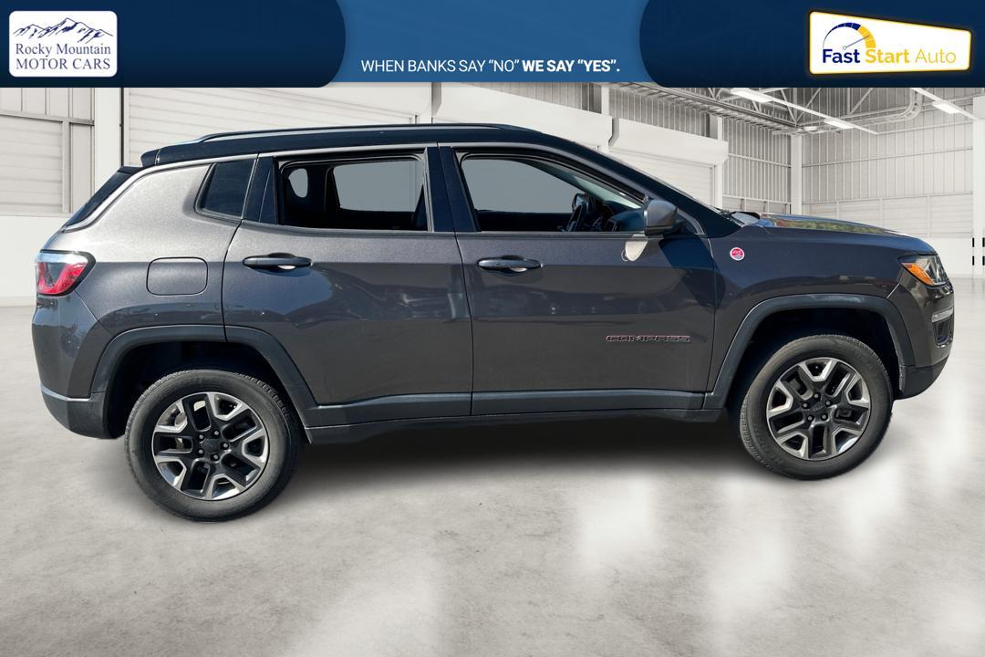 2018 Gray Jeep Compass Limited 4WD (3C4NJDDB2JT) with an 2.4L L4 DOHC 16V engine, CVT transmission, located at 767 S State Road, Pleasant Grove, UT, 84062, (801) 785-1058, 40.354839, -111.736687 - Photo #1