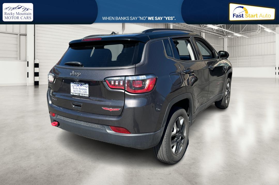 2018 Gray Jeep Compass Limited 4WD (3C4NJDDB2JT) with an 2.4L L4 DOHC 16V engine, CVT transmission, located at 767 S State Road, Pleasant Grove, UT, 84062, (801) 785-1058, 40.354839, -111.736687 - Photo #2