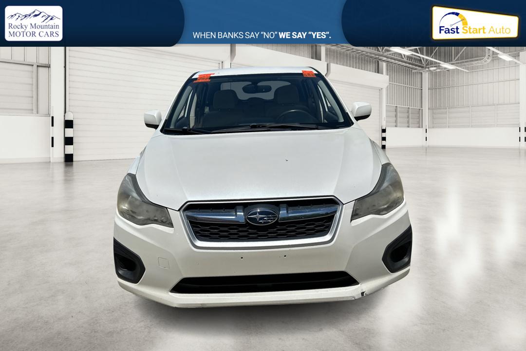 2014 White Subaru Impreza 2.0i Premium 5-Door w/All Weather Package (JF1GPAC66EH) with an 2.0L H4 DOHC 16V engine, Continuously Variable Transmission transmission, located at 767 S State Road, Pleasant Grove, UT, 84062, (801) 785-1058, 40.354839, -111.736687 - Photo#9