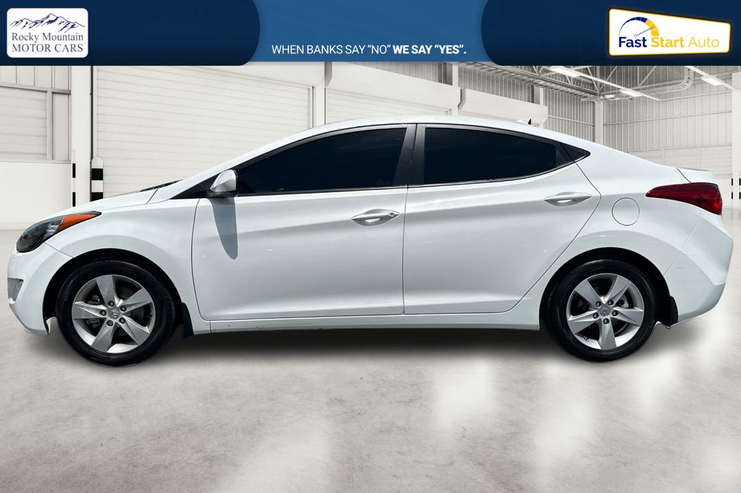2013 White Hyundai Elantra Limited (5NPDH4AE7DH) with an 1.8L L4 DOHC 16V engine, 6-Speed Automatic transmission, located at 767 S State Road, Pleasant Grove, UT, 84062, (801) 785-1058, 40.354839, -111.736687 - Photo#6
