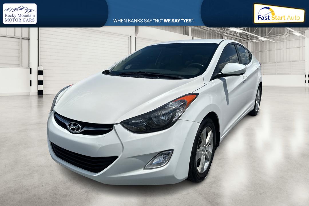 2013 White Hyundai Elantra Limited (5NPDH4AE7DH) with an 1.8L L4 DOHC 16V engine, 6-Speed Automatic transmission, located at 767 S State Road, Pleasant Grove, UT, 84062, (801) 785-1058, 40.354839, -111.736687 - Photo#8