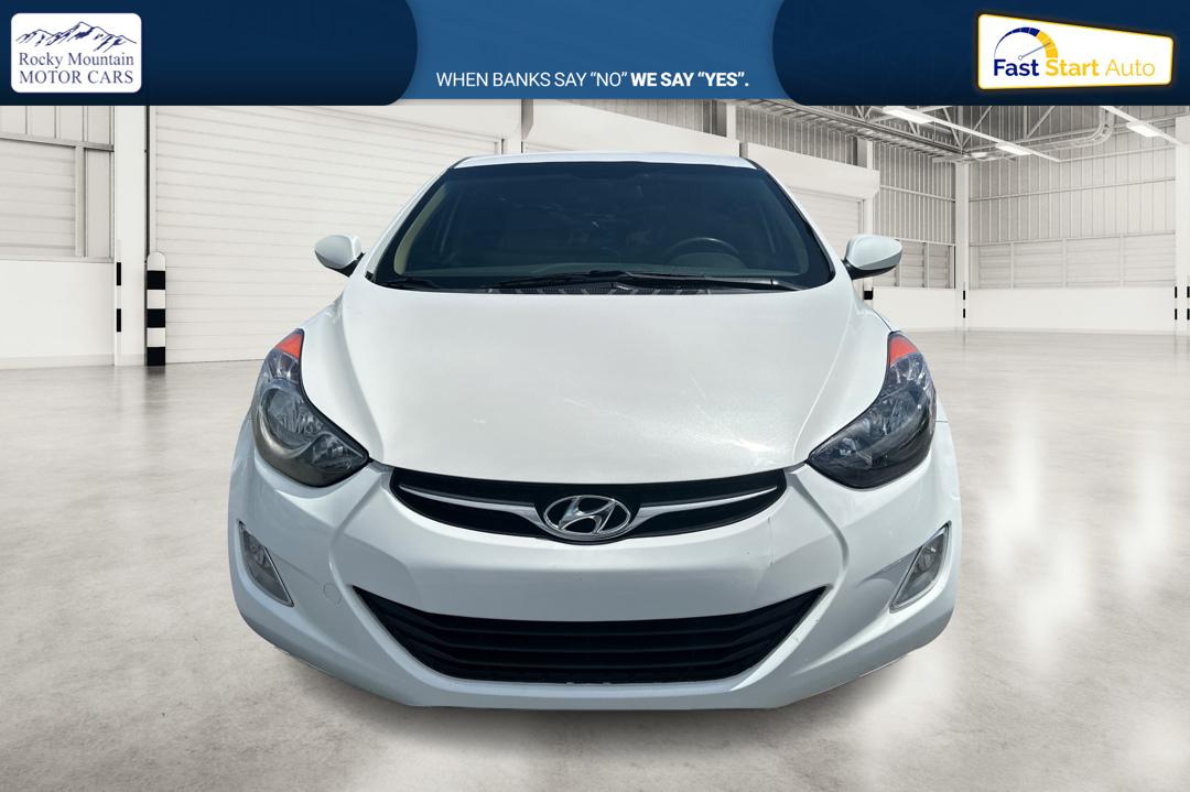 2013 White Hyundai Elantra Limited (5NPDH4AE7DH) with an 1.8L L4 DOHC 16V engine, 6-Speed Automatic transmission, located at 767 S State Road, Pleasant Grove, UT, 84062, (801) 785-1058, 40.354839, -111.736687 - Photo#9