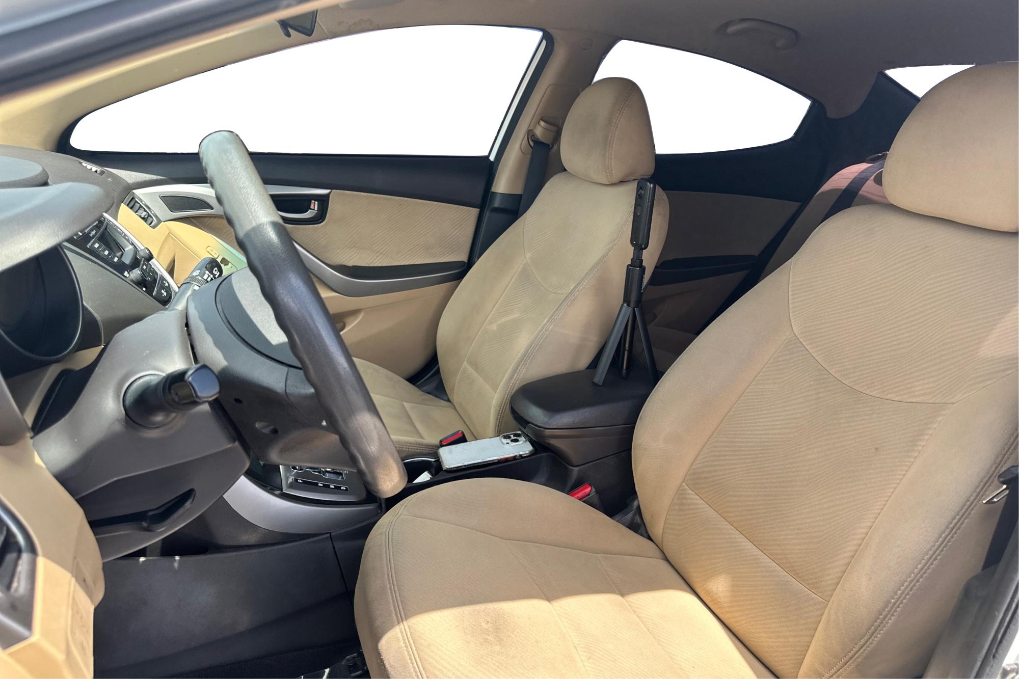 2013 White Hyundai Elantra Limited (5NPDH4AE7DH) with an 1.8L L4 DOHC 16V engine, 6-Speed Automatic transmission, located at 767 S State Road, Pleasant Grove, UT, 84062, (801) 785-1058, 40.354839, -111.736687 - Photo#14