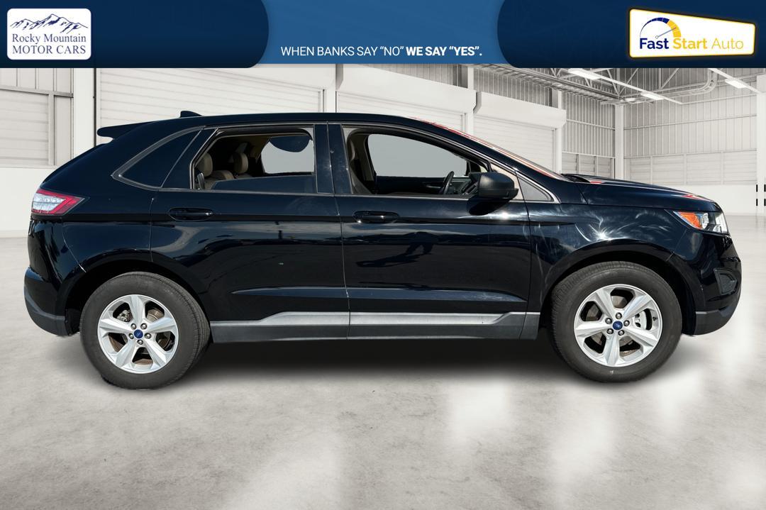 2017 Black Ford Edge SE FWD (2FMPK3G98HB) with an 2.0L L4 DOHC 16V engine, 6A transmission, located at 767 S State Road, Pleasant Grove, UT, 84062, (801) 785-1058, 40.354839, -111.736687 - Photo #1