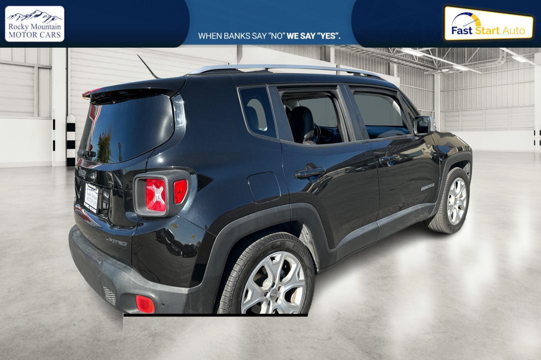 2015 Black Jeep Renegade Limited FWD (ZACCJADT8FP) with an 2.4L L4 engine, 9-Speed Automatic transmission, located at 767 S State Road, Pleasant Grove, UT, 84062, (801) 785-1058, 40.354839, -111.736687 - Photo #2