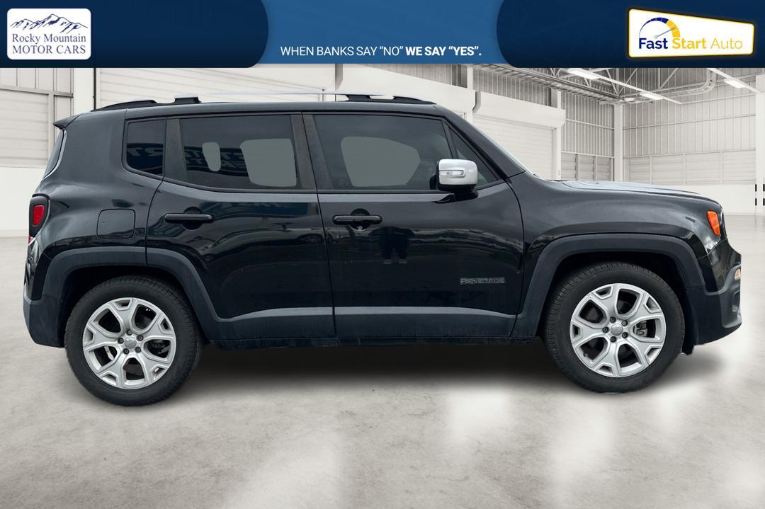2015 Black Jeep Renegade Limited FWD (ZACCJADT8FP) with an 2.4L L4 engine, 9-Speed Automatic transmission, located at 767 S State Road, Pleasant Grove, UT, 84062, (801) 785-1058, 40.354839, -111.736687 - Photo #1