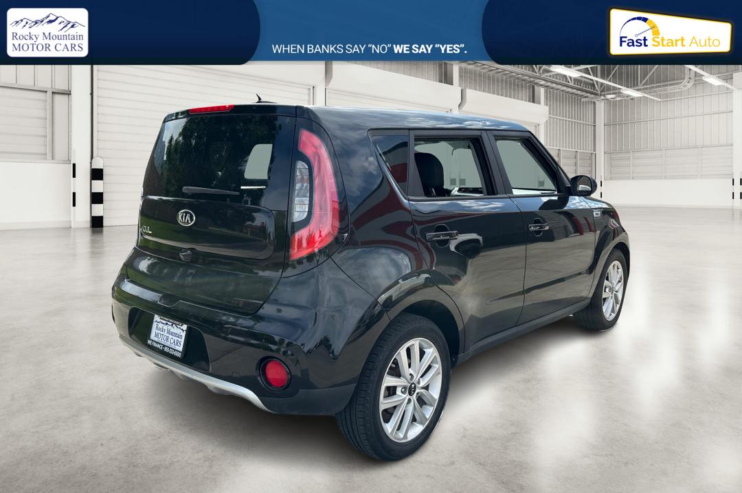 2018 Black Kia Soul + (KNDJP3A52J7) with an 2.0L L4 DOHC 16V engine, 6A transmission, located at 767 S State Road, Pleasant Grove, UT, 84062, (801) 785-1058, 40.354839, -111.736687 - Photo#2