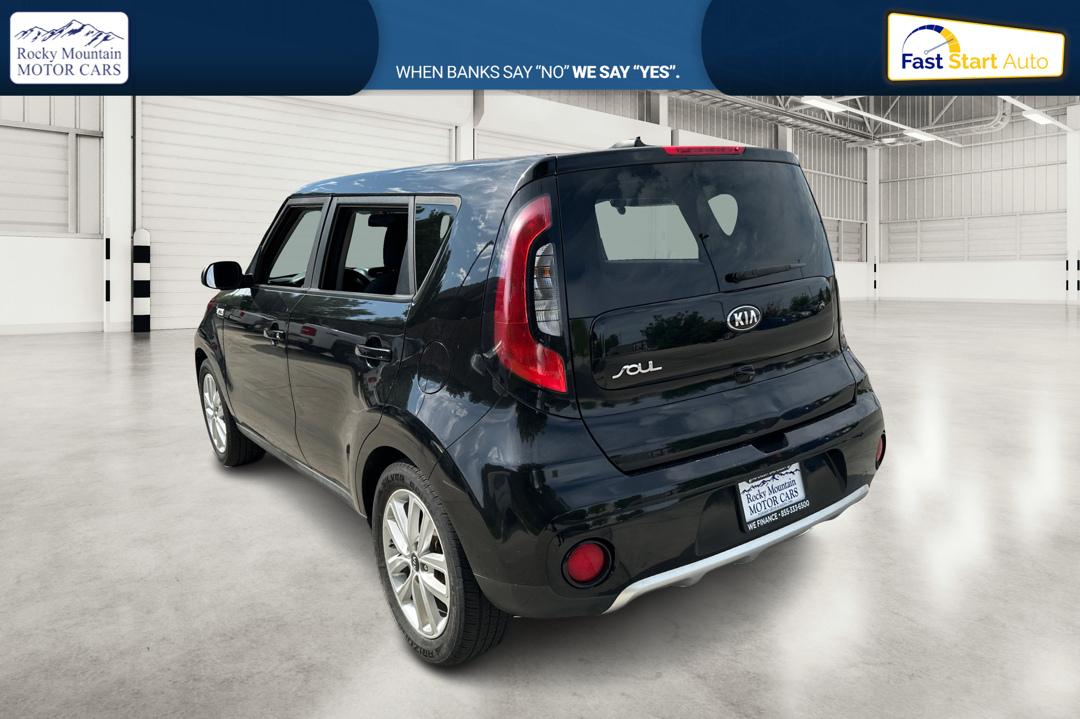 2018 Black Kia Soul + (KNDJP3A52J7) with an 2.0L L4 DOHC 16V engine, 6A transmission, located at 767 S State Road, Pleasant Grove, UT, 84062, (801) 785-1058, 40.354839, -111.736687 - Photo#5