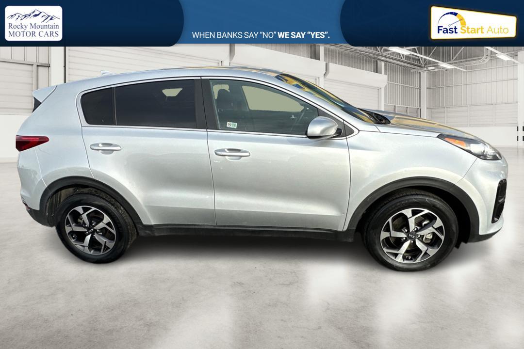 2021 Silver Kia Sportage LX FWD (KNDPM3ACXM7) with an 2.4L V6 DOHC 24V engine, 6A transmission, located at 767 S State Road, Pleasant Grove, UT, 84062, (801) 785-1058, 40.354839, -111.736687 - Photo #1