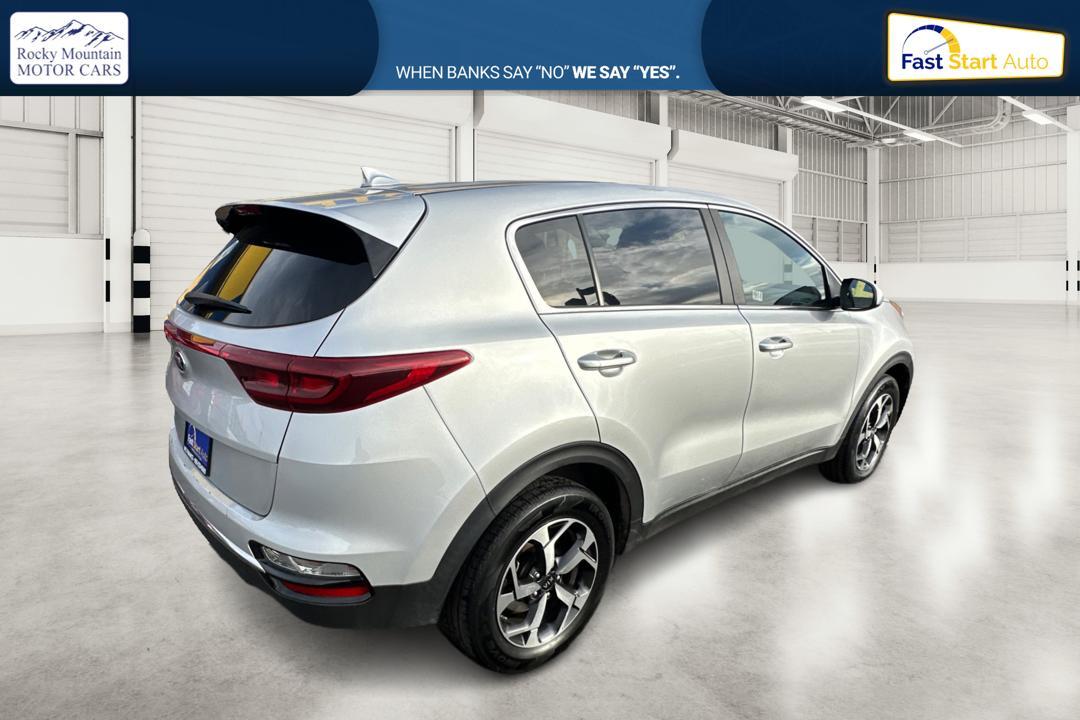 2021 Silver Kia Sportage LX FWD (KNDPM3ACXM7) with an 2.4L V6 DOHC 24V engine, 6A transmission, located at 767 S State Road, Pleasant Grove, UT, 84062, (801) 785-1058, 40.354839, -111.736687 - Photo #2