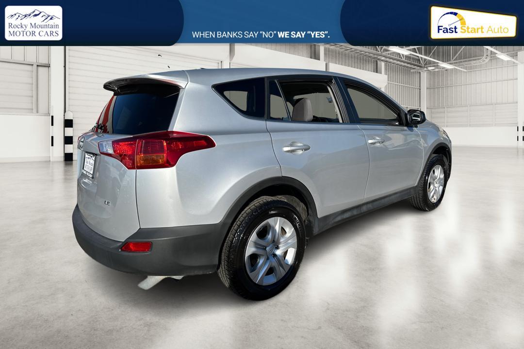 2015 Silver Toyota RAV4 LE FWD (2T3ZFREV8FW) with an 2.5L L4 DOHC 16V engine, 6-Speed Automatic transmission, located at 767 S State Road, Pleasant Grove, UT, 84062, (801) 785-1058, 40.354839, -111.736687 - Photo #2