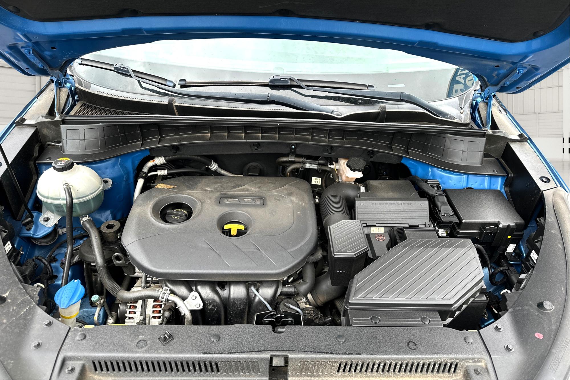 2017 Blue Hyundai Tucson SE w/Preferred Package (KM8J33A47HU) with an 2.0L L4 DOHC 16V engine, 6A transmission, located at 344 S Washington Blvd, Ogden, UT, 84404, (801) 399-1799, 41.255482, -111.970848 - Photo #8