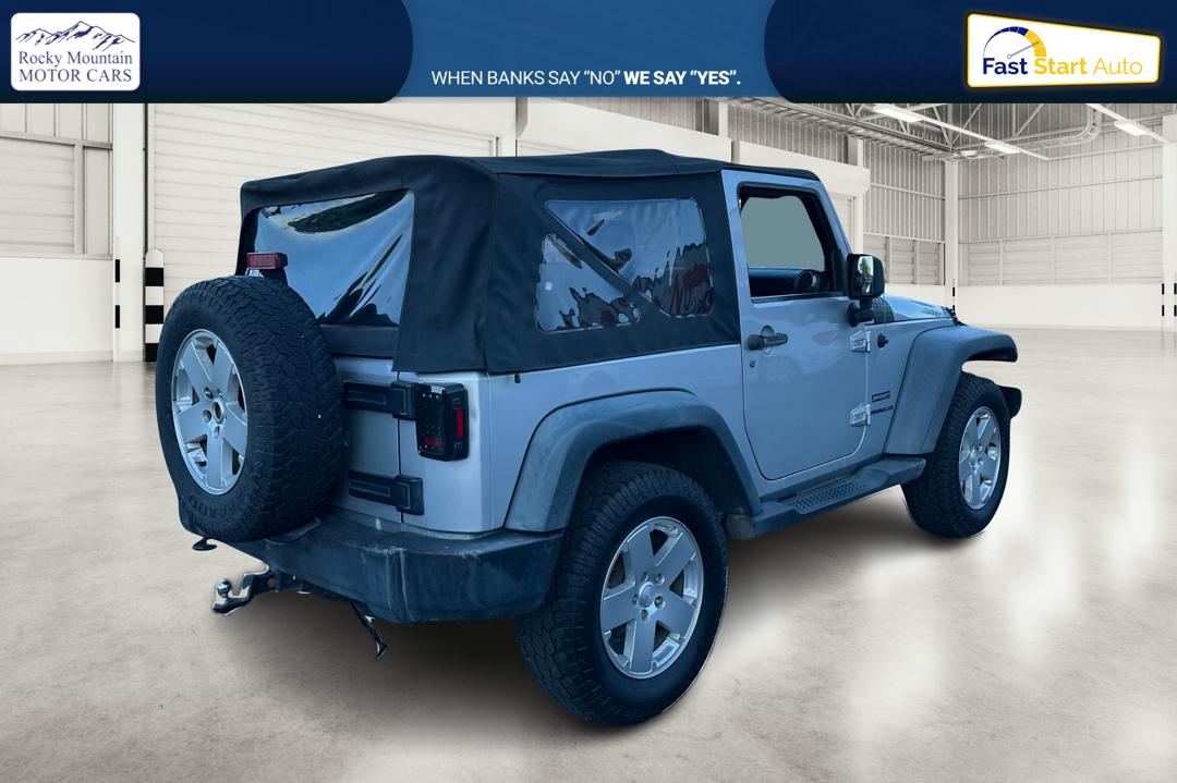 2011 Silver Jeep Wrangler Sport 4WD (1J4AA2D16BL) with an 3.8L V6 OHV 12V engine, Automatic, 4-Spd w/Overdrive transmission, located at 767 S State Road, Pleasant Grove, UT, 84062, (801) 785-1058, 40.354839, -111.736687 - Photo#2