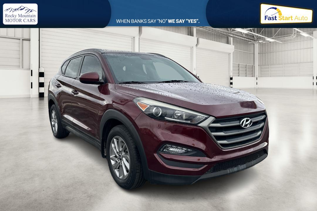 2016 Red Hyundai Tucson SE w/Preferred Package (KM8J33A41GU) with an 2.0L L4 DOHC 16V engine, 6A transmission, located at 7755 State Street, Midvale, UT, 84047, (801) 753-9063, 40.610329, -111.890656 - Photo #0