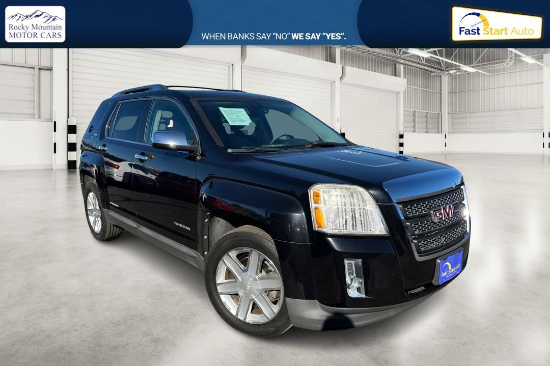 2011 Black GMC Terrain SLT2 FWD (2CTFLWE54B6) with an 3.0L V6 DOHC 24V engine, 6-Speed Automatic transmission, located at 767 S State Road, Pleasant Grove, UT, 84062, (801) 785-1058, 40.354839, -111.736687 - Photo #0