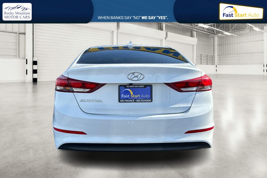 2017 White Hyundai Elantra Limited (5NPD84LF0HH) with an 1.8L L4 DOHC 16V engine, 6A transmission, located at 7755 State Street, Midvale, UT, 84047, (801) 753-9063, 40.610329, -111.890656 - Photo #3