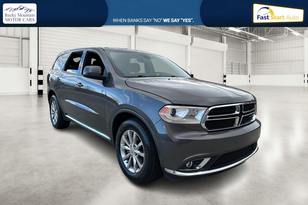 2016 Gray Dodge Durango SXT RWD (1C4RDHAG3GC) with an 3.6L V6 DOHC 24V engine, 8A transmission, located at 7755 State Street, Midvale, UT, 84047, (801) 753-9063, 40.610329, -111.892159 - Photo #0