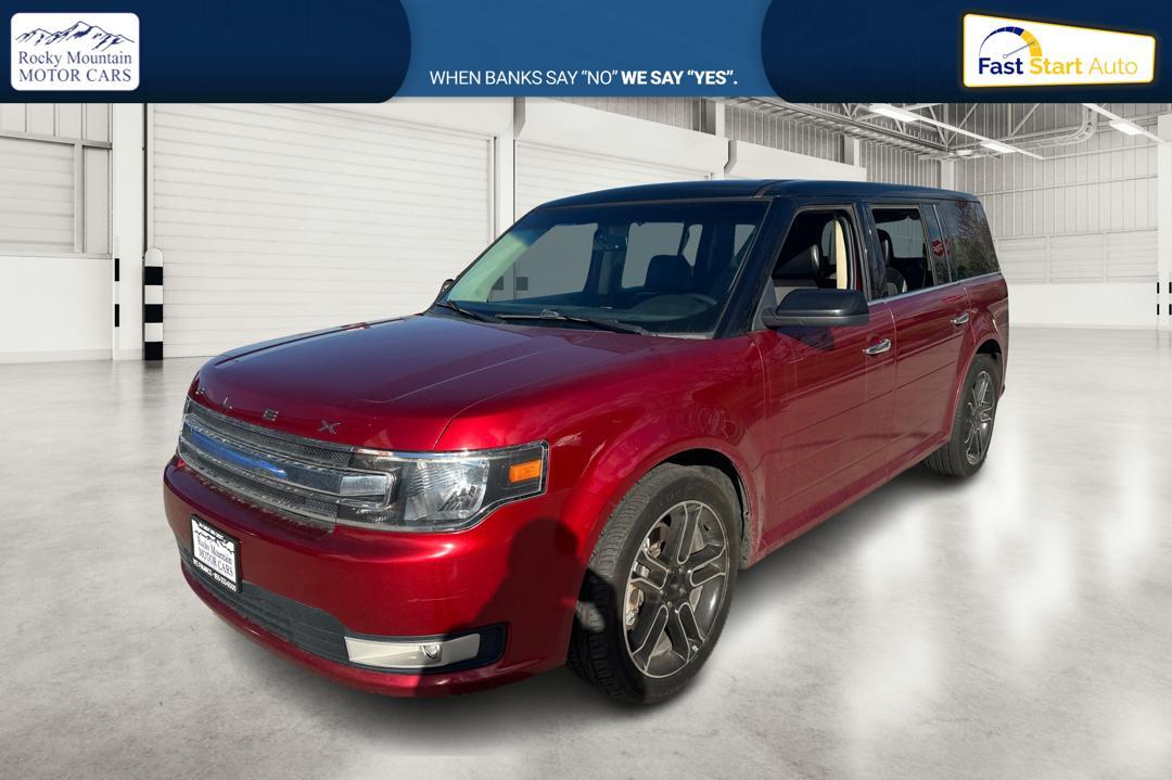 2015 Red Ford Flex SEL FWD (2FMGK5C85FB) with an 3.5L V6 DOHC 24V engine, 6-Speed Automatic Overdrive transmission, located at 344 S Washington Blvd, Ogden, UT, 84404, (801) 399-1799, 41.255482, -111.970848 - Photo #6