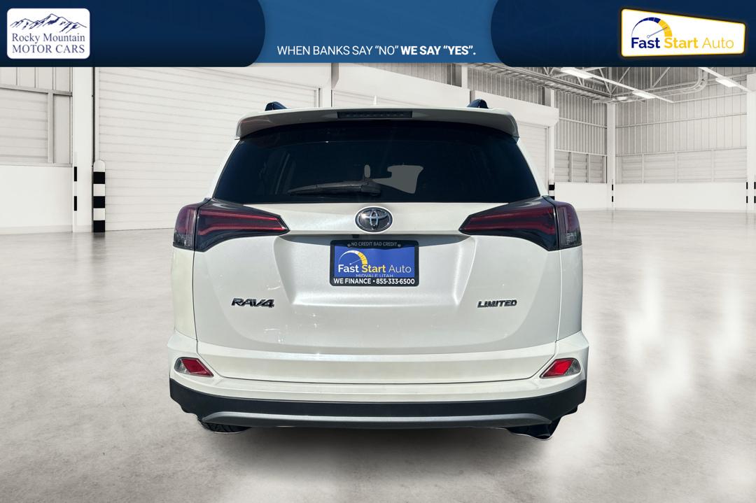2017 White Toyota RAV4 Limited FWD (2T3YFREV5HW) with an 2.5L L4 DOHC 16V engine, 6A transmission, located at 7755 State Street, Midvale, UT, 84047, (801) 753-9063, 40.610329, -111.890656 - Photo#4