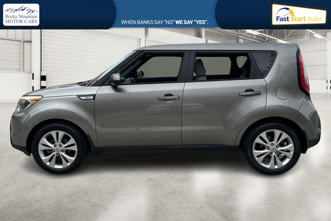 2015 Gray Kia Soul + (KNDJP3A51F7) with an 2.0L L4 DOHC 16V engine, 6-Speed Automatic transmission, located at 767 S State Road, Pleasant Grove, UT, 84062, (801) 785-1058, 40.354839, -111.736687 - Photo #5