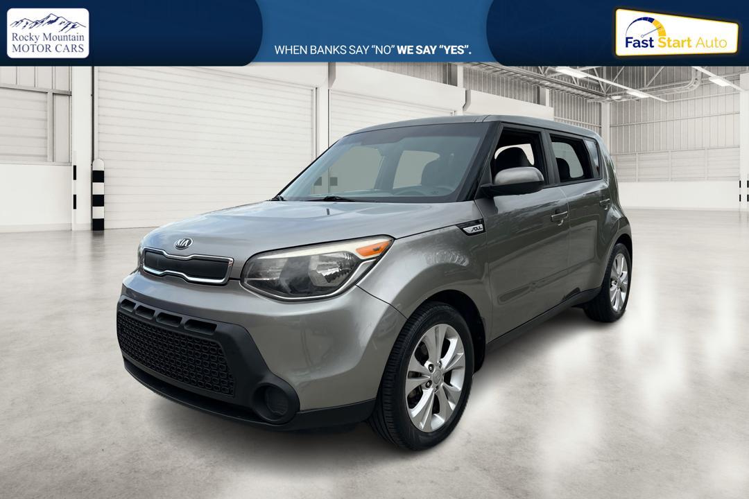 2015 Gray Kia Soul + (KNDJP3A51F7) with an 2.0L L4 DOHC 16V engine, 6-Speed Automatic transmission, located at 767 S State Road, Pleasant Grove, UT, 84062, (801) 785-1058, 40.354839, -111.736687 - Photo #6