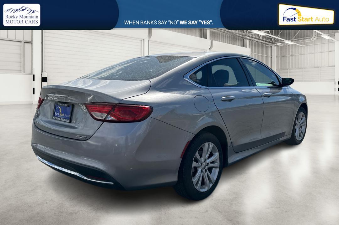 2016 Silver Chrysler 200 Limited (1C3CCCAB1GN) with an 2.4L L4 DOHC 16V engine, 9A transmission, located at 7755 State Street, Midvale, UT, 84047, (801) 753-9063, 40.610329, -111.892159 - Photo #2