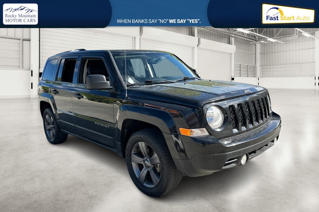 2017 Black Jeep Patriot Sport 2WD (1C4NJPBAXHD) with an 2.0L L4 DOHC 16V engine, Auto, 6-Spd AutoStick transmission, located at 767 S State Road, Pleasant Grove, UT, 84062, (801) 785-1058, 40.354839, -111.736687 - Photo #0