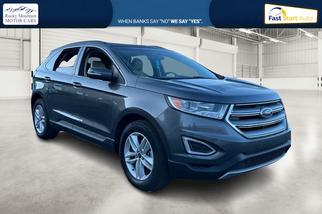 2017 Gray Ford Edge SEL FWD (2FMPK3J93HB) with an 2.0L L4 DOHC 16V engine, 6A transmission, located at 767 S State Road, Pleasant Grove, UT, 84062, (801) 785-1058, 40.354839, -111.736687 - Photo#0