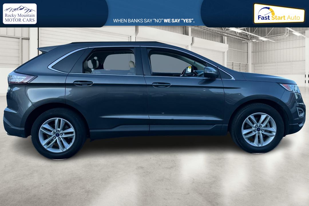 2017 Gray Ford Edge SEL FWD (2FMPK3J93HB) with an 2.0L L4 DOHC 16V engine, 6A transmission, located at 767 S State Road, Pleasant Grove, UT, 84062, (801) 785-1058, 40.354839, -111.736687 - Photo#1